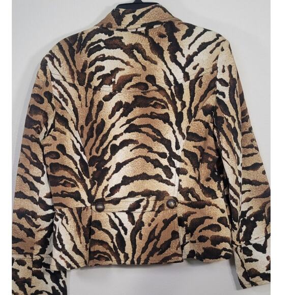 Anthracite Anthropologie Jacket Womens Size X-Large Cheetah Print 2 Button NWOT - Picture 5 of 11